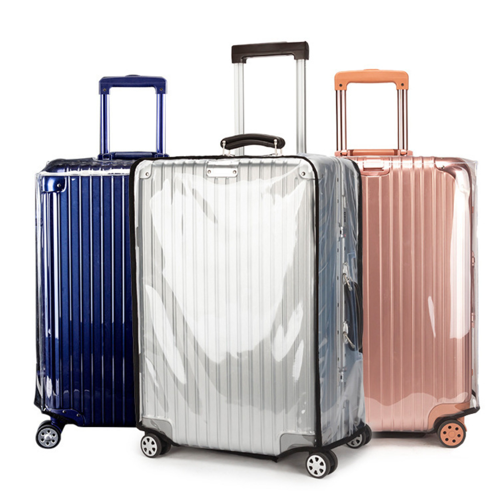Luggage Protective Cover Transparent - غطاء حماية لحقيبة السفر، غطاء شفاف