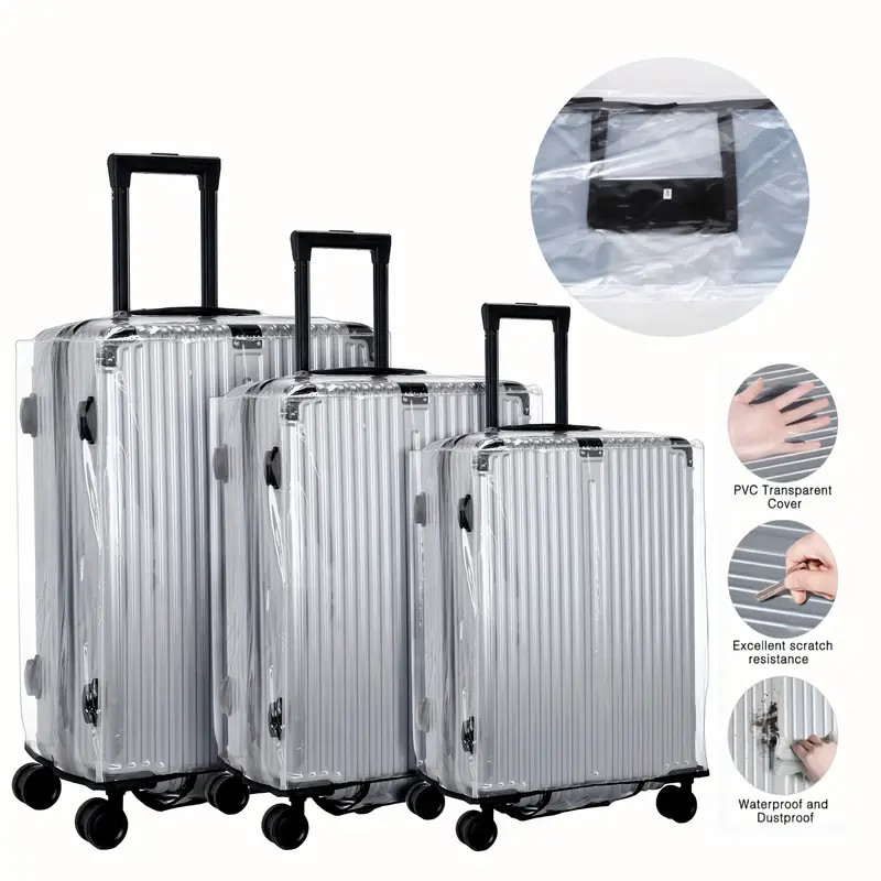 Luggage Protective Cover Transparent - غطاء بلاستيك شفاف للحقيبة ، ملحق