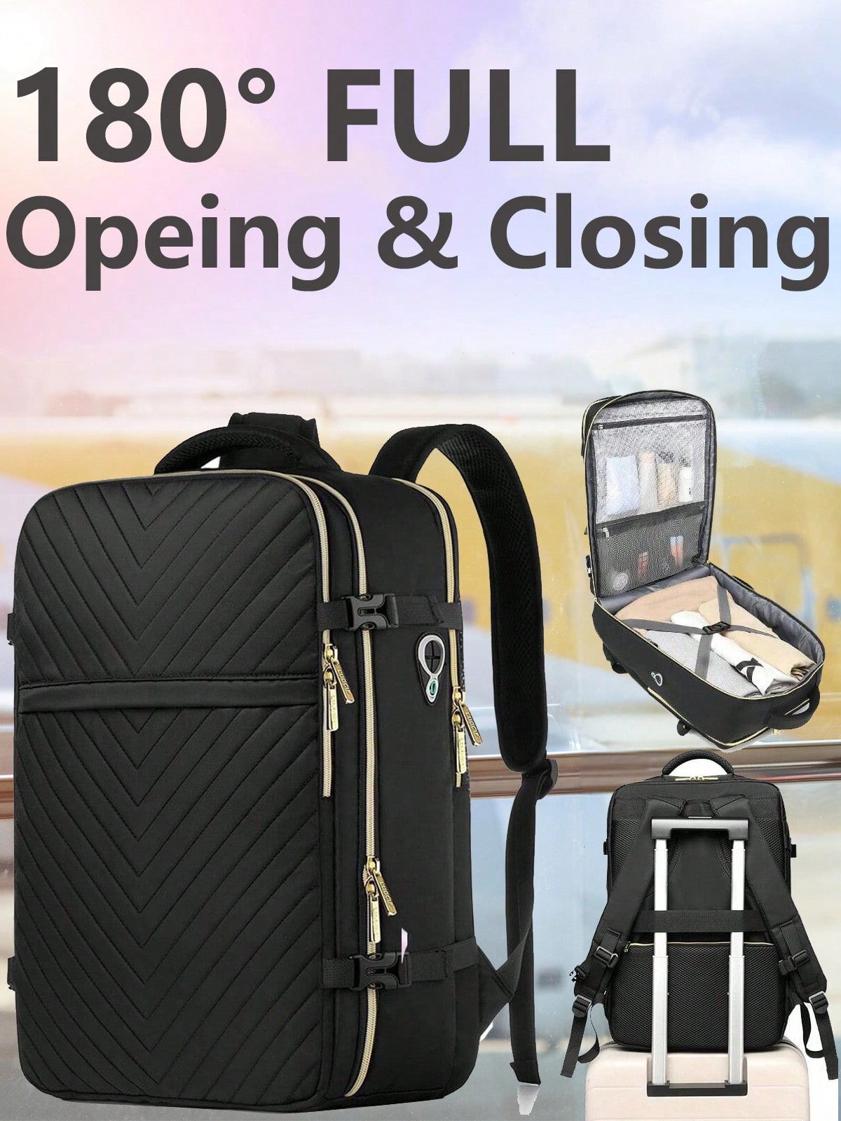 Luggage - حقيبة ظهر كبيرة للسفر - معتمدة