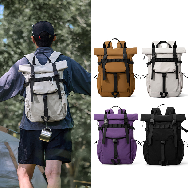 Foldable Rolling Luggage Bag - حقيبة ظهر جديدة للرجال قابلة للتوسيع