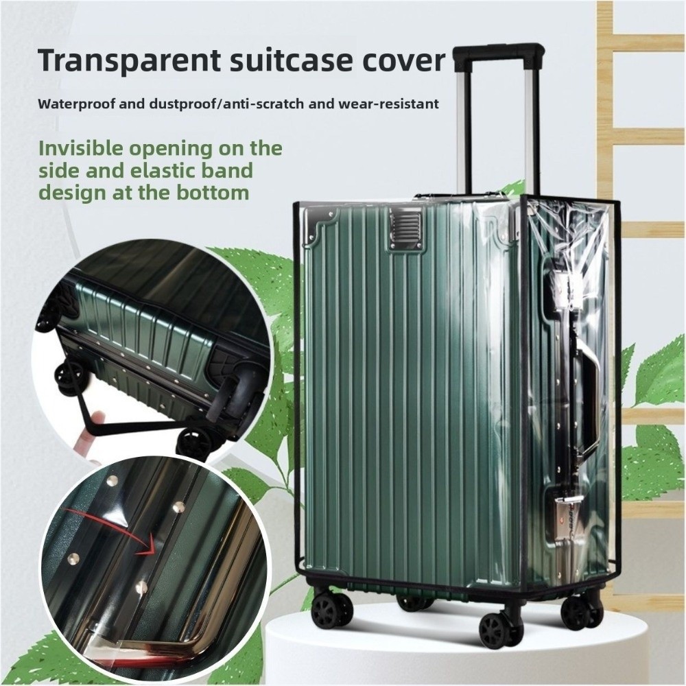 Luggage Protective Cover Transparent - غطاء حقائب السفر 18-30 بوصة، غطاء