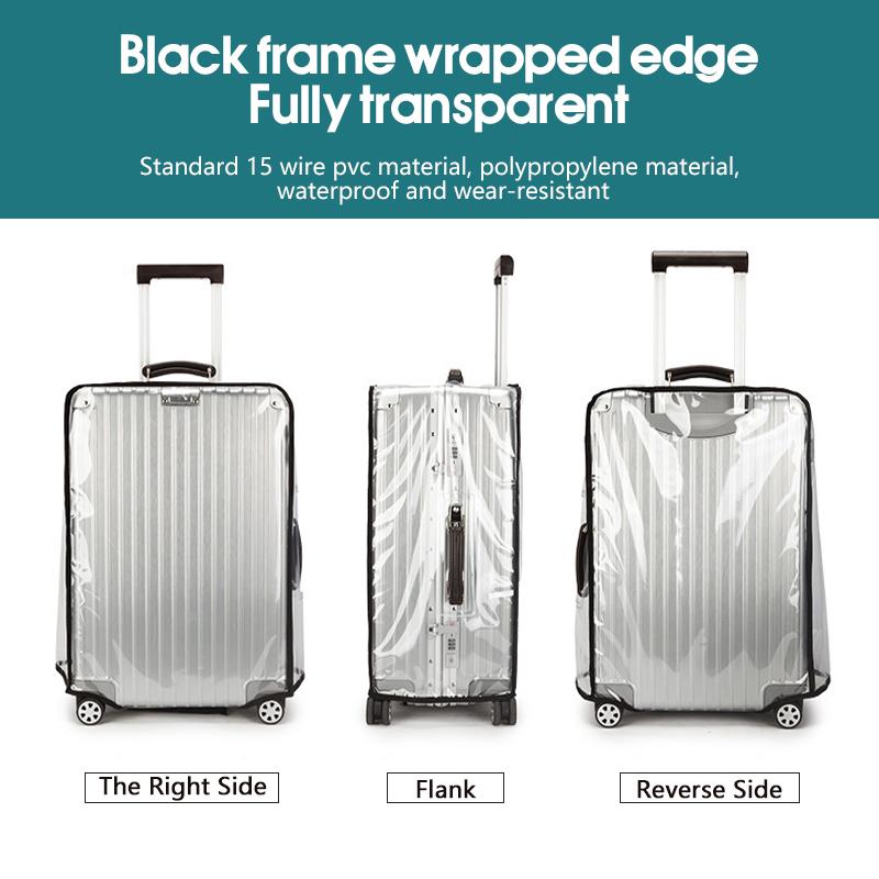 Luggage Protective Cover Transparent - غطاء حقائب سفر شفاف 2027 مقاوم