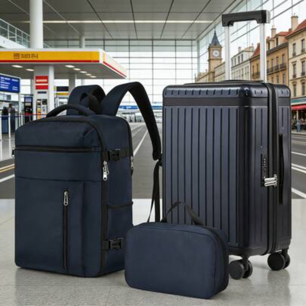 Spinner Wheel Rolling Suitcase 20 Inch - مجموعة حقائب سفر مكونة من 3