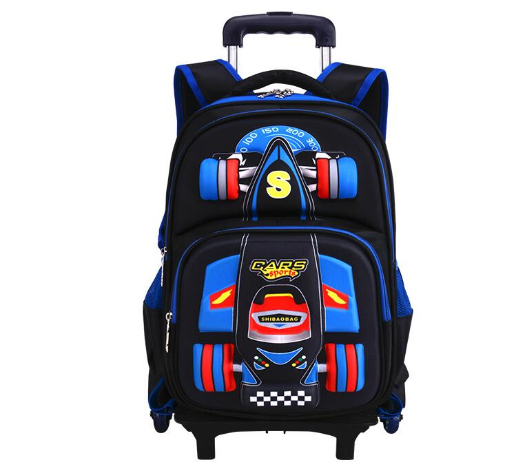 Foldable Rolling Luggage Bag - حقيبة ظهر مدرسية بعجلات للأطفال، حقائب