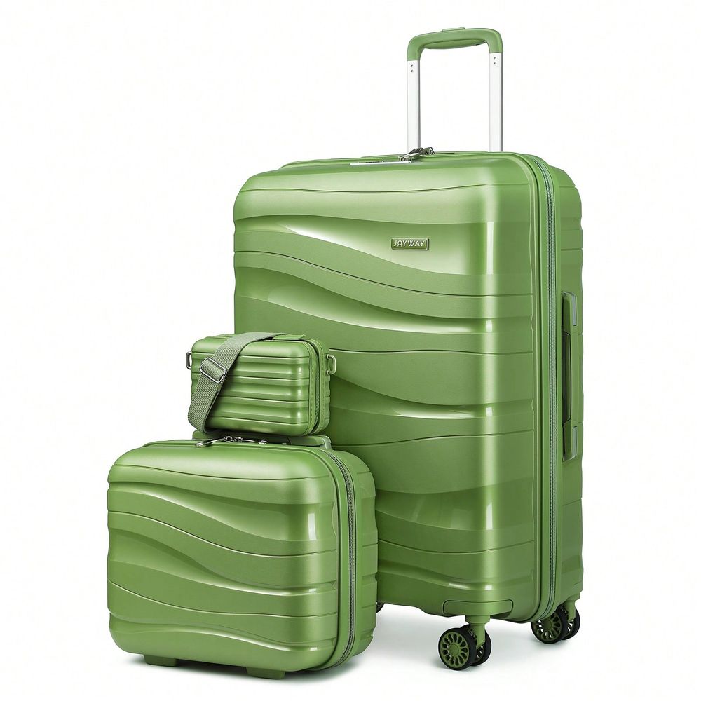 Expandable Hard Shell Luggage Set - مجموعة حقائب سفر صلبة من 3