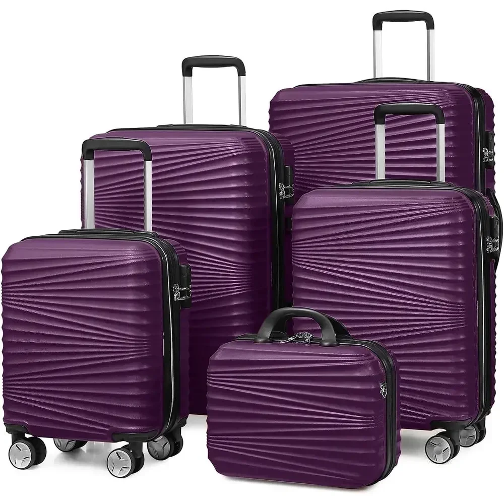 Expandable Hard Shell Luggage Set - مجموعة حقائب سفر صلبة قابلة للتوسيع