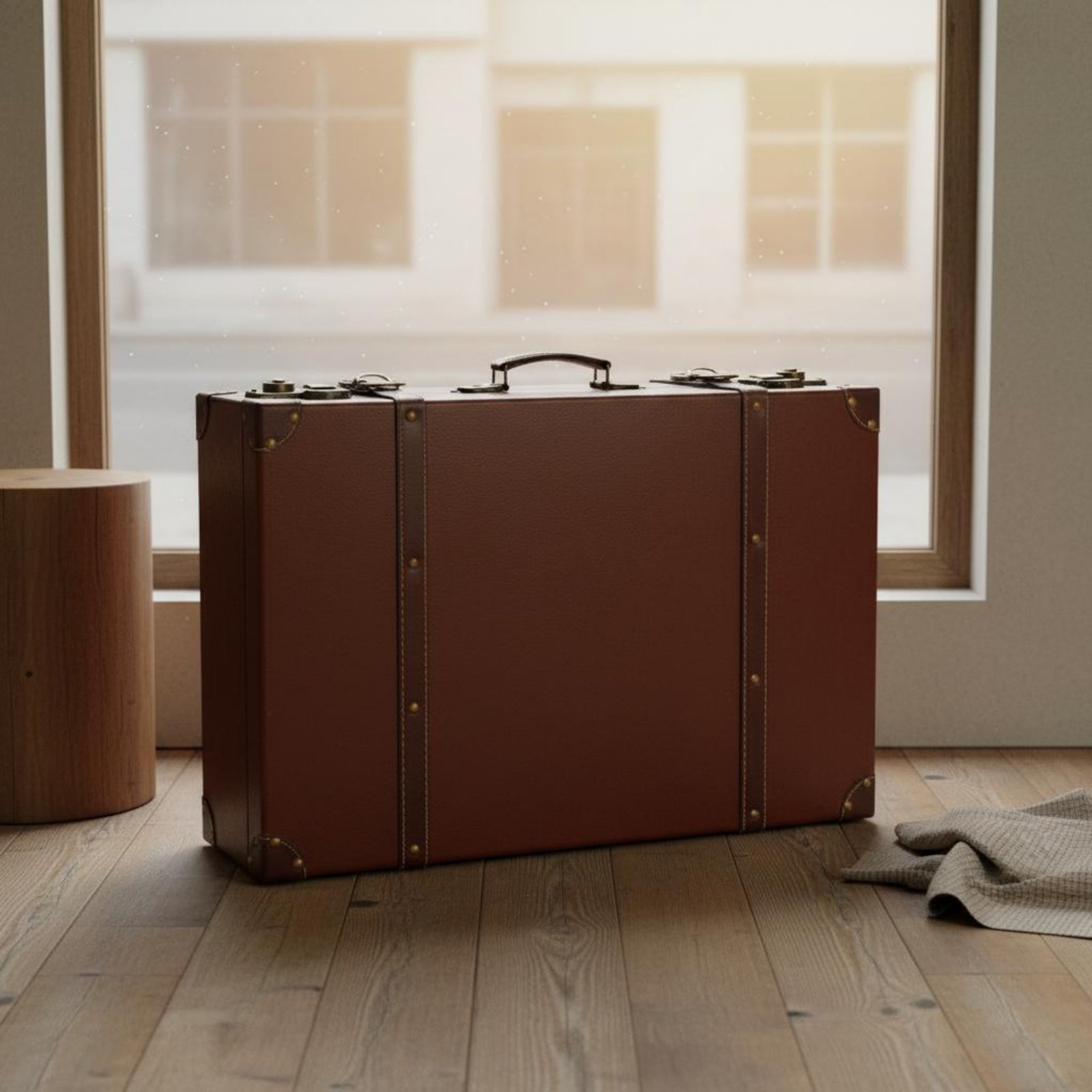 Retro Vintage Trunk Suitcase - مجموعة حقائب سفر عتيقة من 3