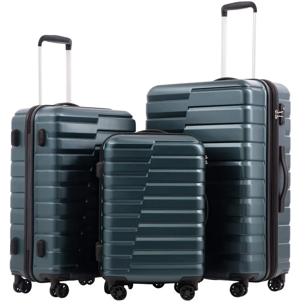 Expandable Hard Shell Luggage Set - مجموعة حقائب سفر صلبة من 3