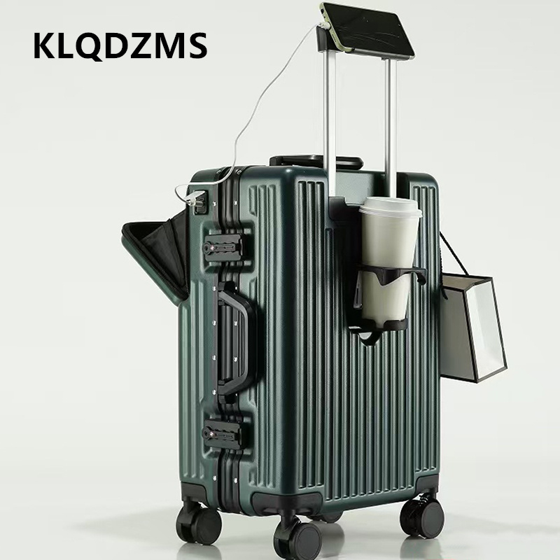 Front Opening Laptop Luggage 24 Inch - حقيبة سفر متعددة الوظائف من KLQDZMS