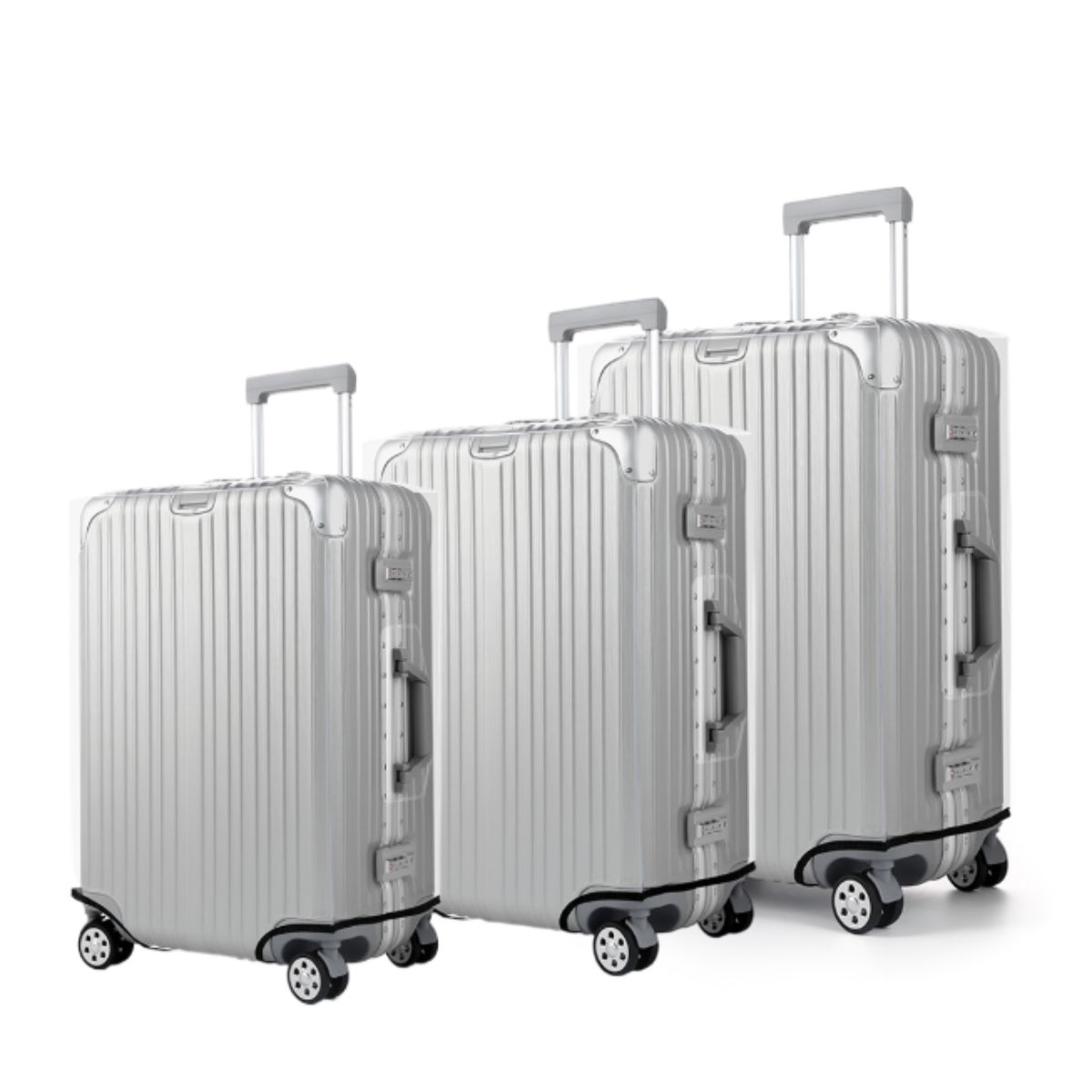 Waterproof Suitcase Cover Protector - غطاء حماية للأمتعة شفاف سميك، 18