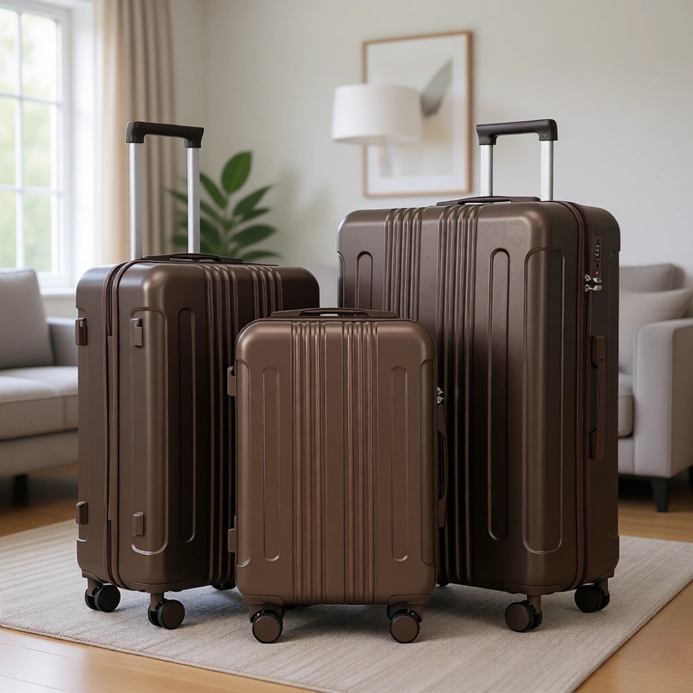 Expandable Hard Shell Luggage Set - مجموعة حقائب سفر من 3 قطع