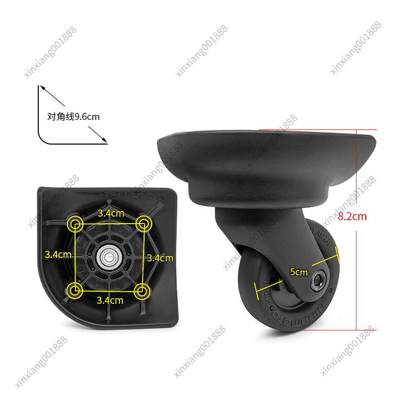 عجلات بديلة لحقائب سامسونايت L - مراجعة Silent Replacement Luggage Wheels وسعره