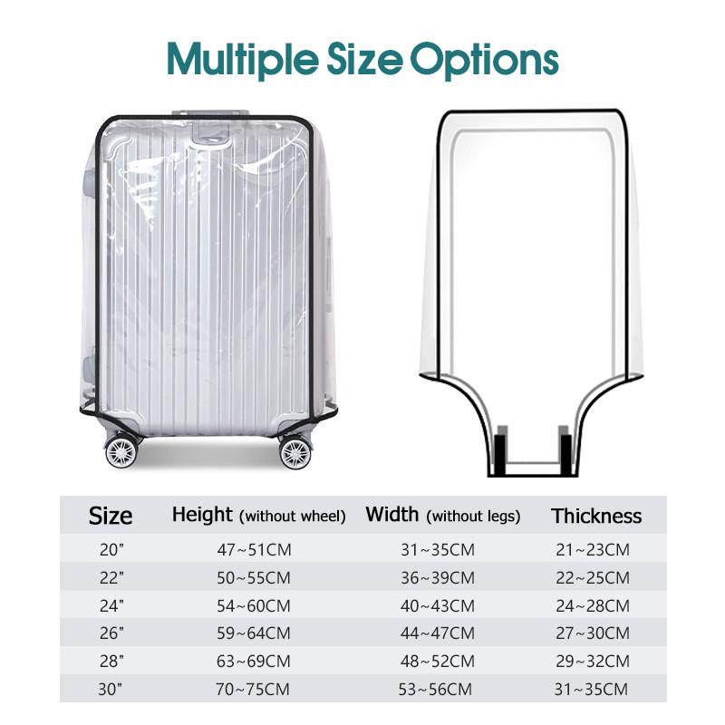 غطاء أمتعة شفاف للسفر مقاوم لل - مراجعة Luggage Protective Cover Transparent وسعره