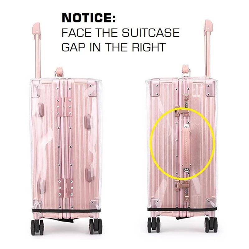 غطاء حقيبة سفر شفاف من البولي  - مراجعة Luggage Protective Cover Transparent وسعره