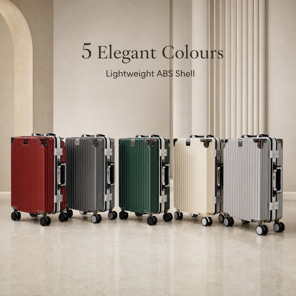 حقيبة سفر معتمدة من شركات الطي - مراجعة Aluminum Frame Carry On Luggage وسعره