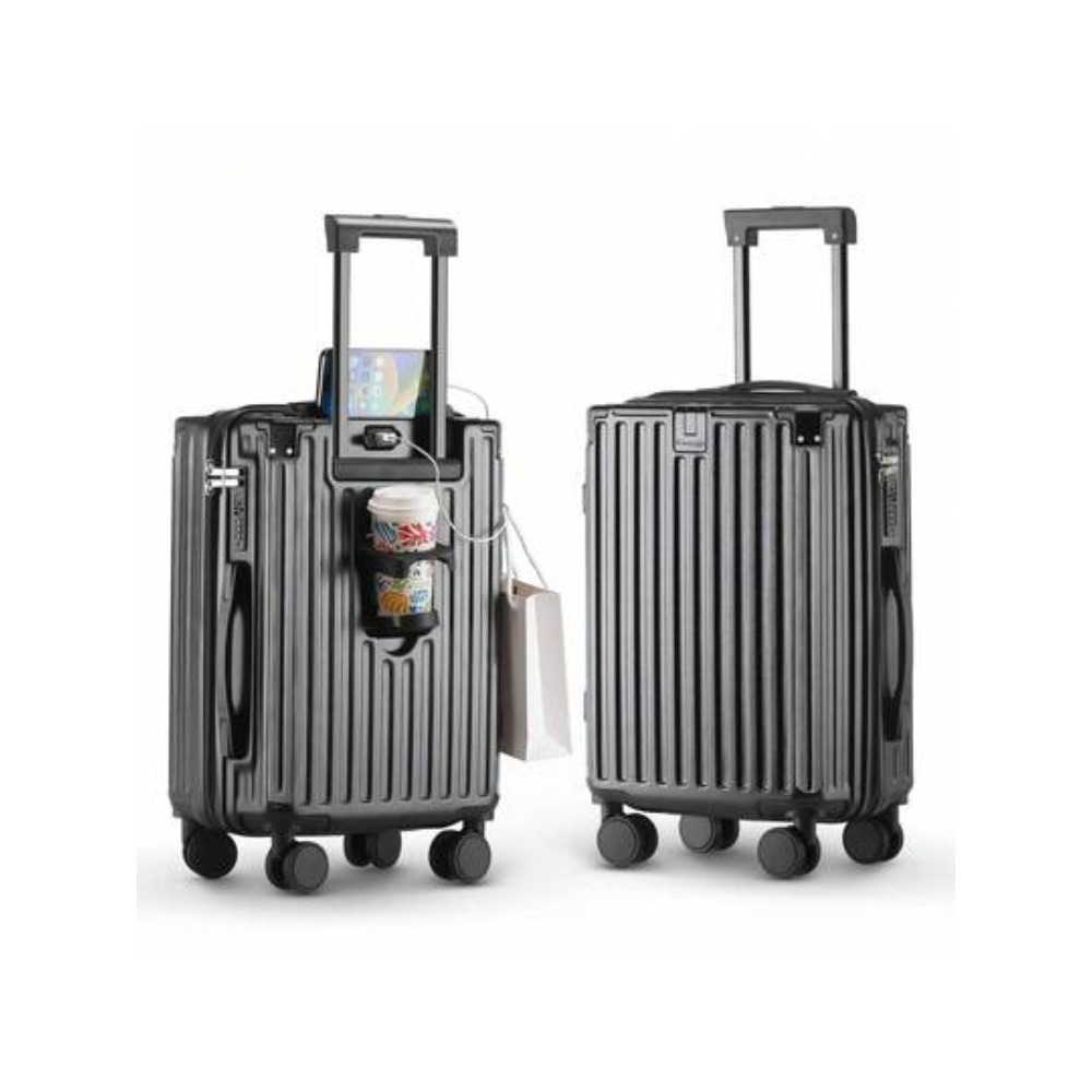 حقيبة سفر بحجم 20 بوصة مع حامل - مراجعة Spinner Wheel Rolling Suitcase 20 Inch وسعره