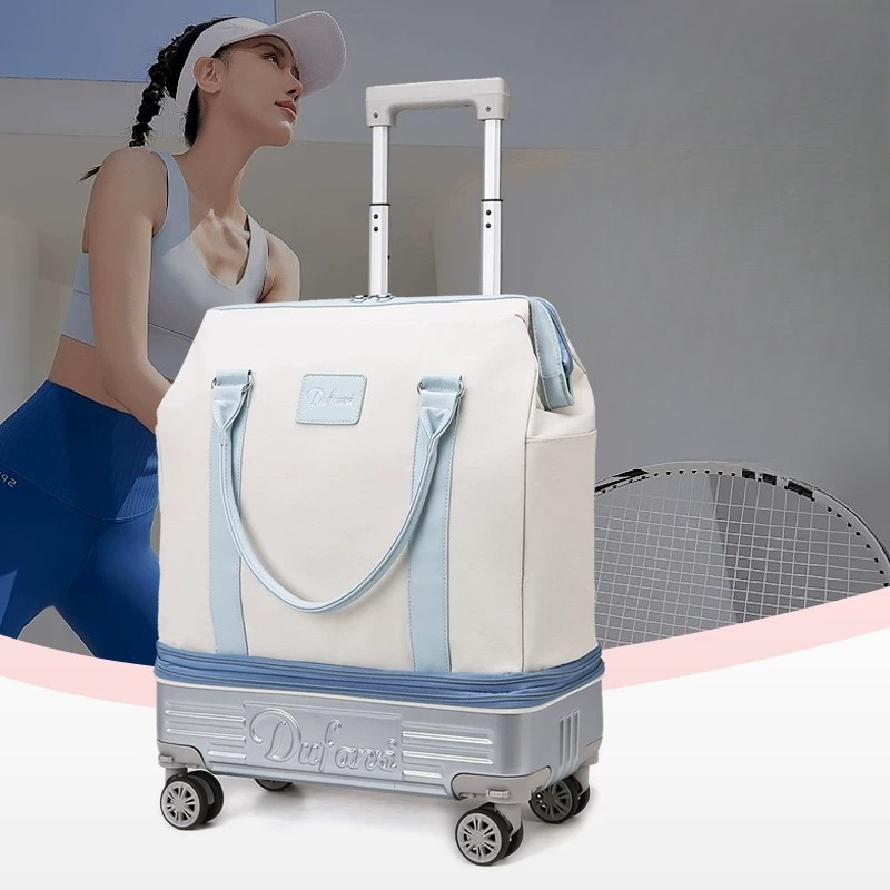 حقيبة سفر قابلة للطي بعجلات، ح - مراجعة Foldable Rolling Luggage Bag وسعره
