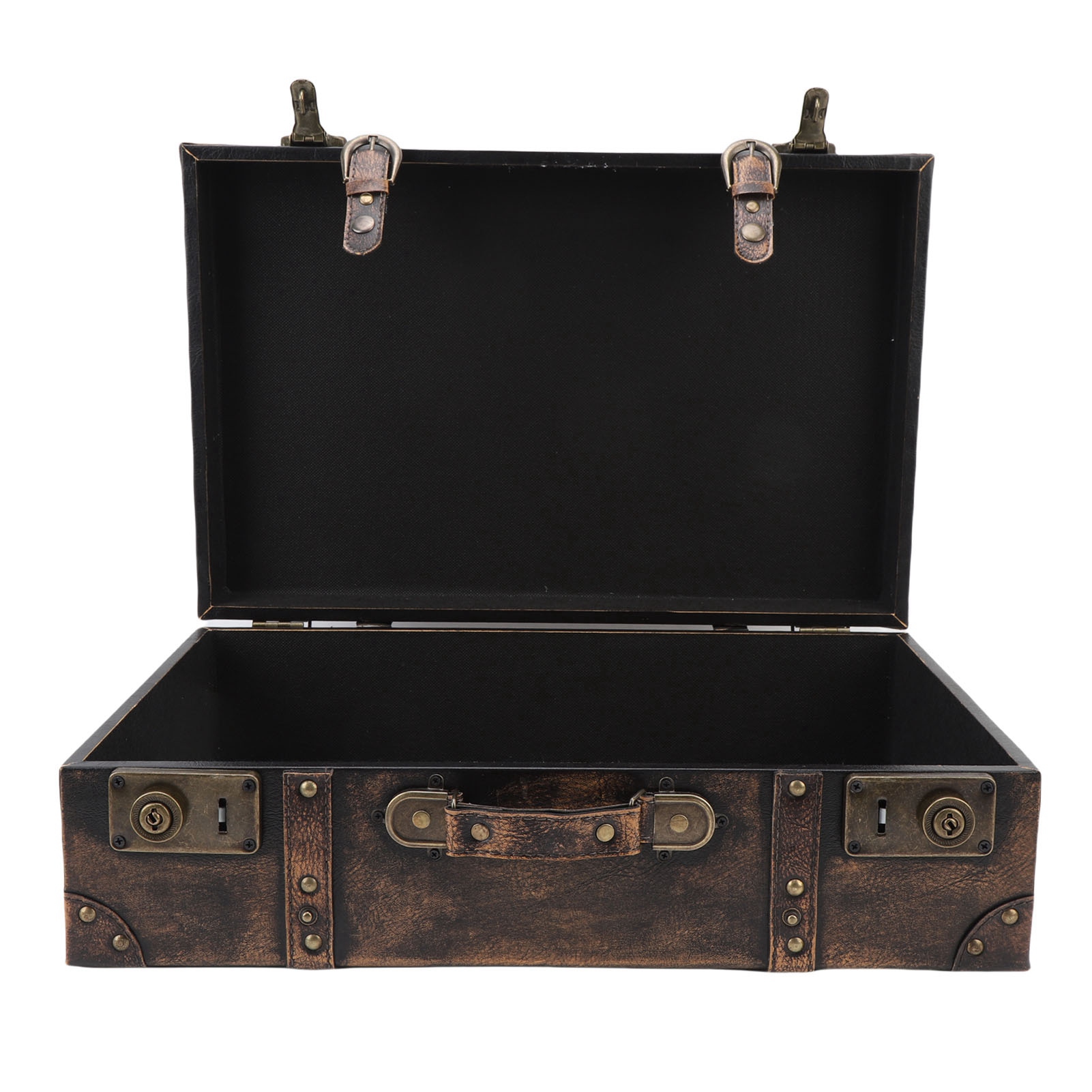 صندوق حقيبة سفر عتيق الطراز، د - مراجعة Retro Vintage Trunk Suitcase وسعره