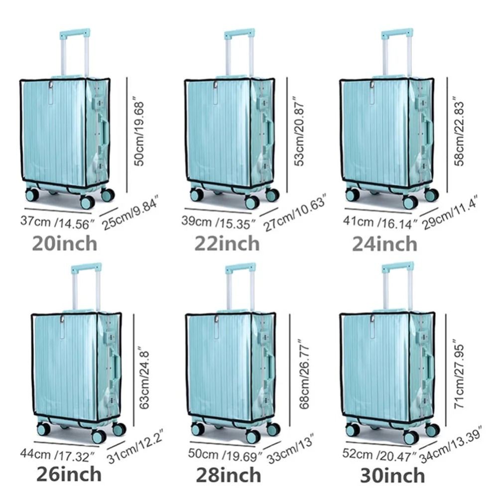 غطاء حماية جديد للأمتعة أثناء  - مراجعة Luggage Protective Cover Transparent وسعره