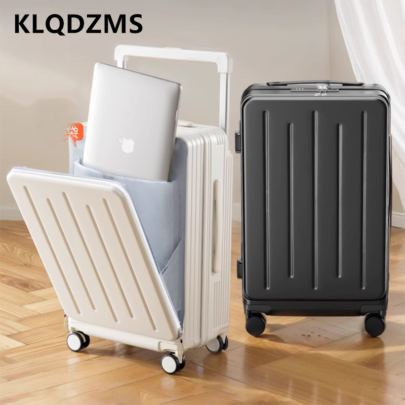 حقيبة سفر عالية الجودة من KLQD - مراجعة Front Opening Laptop Luggage 24 Inch وسعره