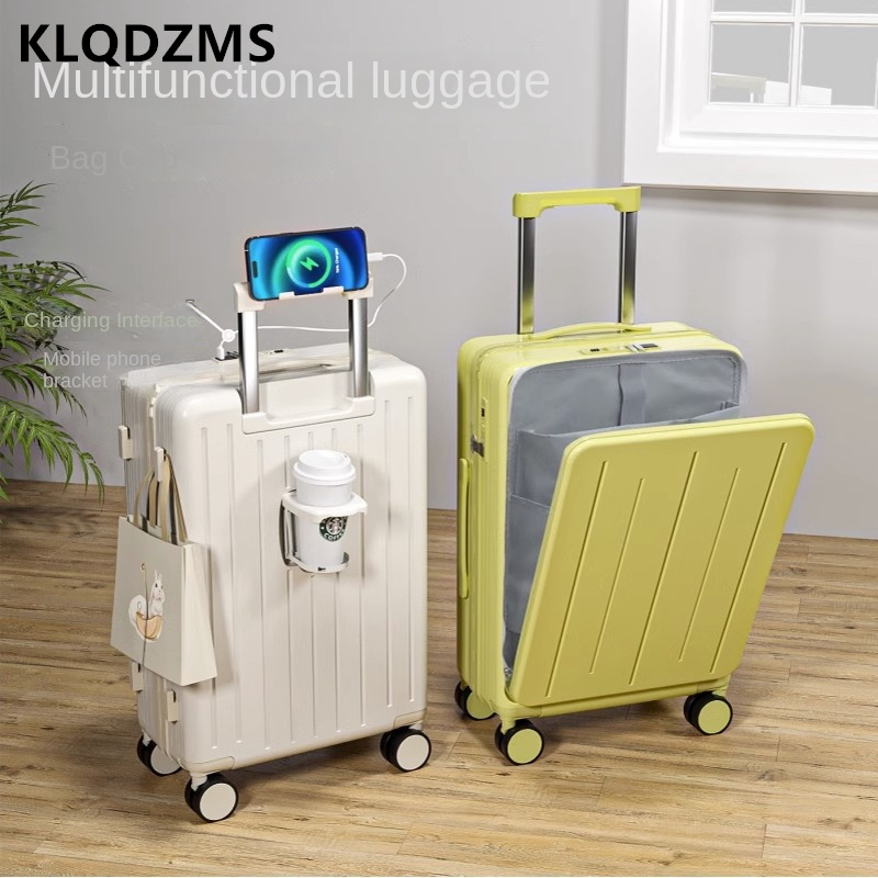 حقيبة سفر عالية الجودة من KLQD - مراجعة Front Opening Laptop Luggage 24 Inch وسعره