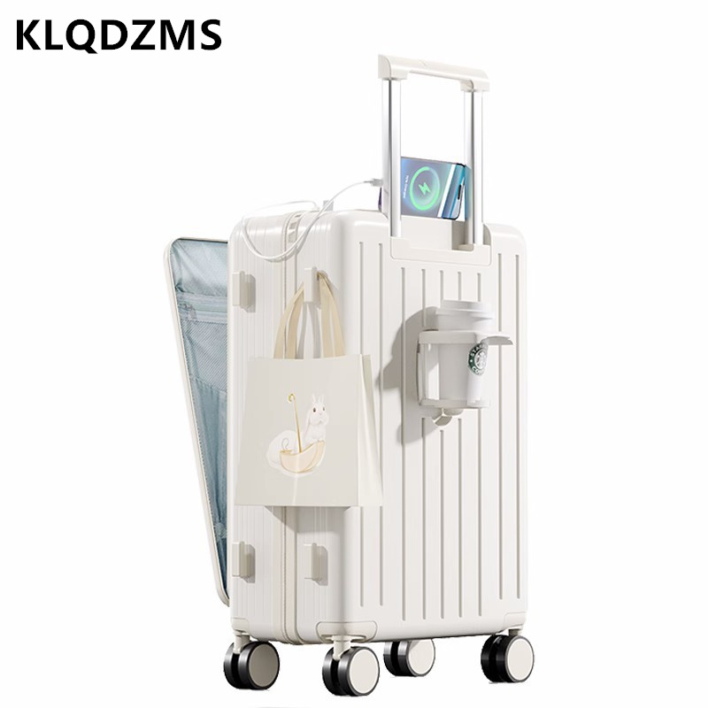 حقيبة سفر عالية الجودة من KLQD - مراجعة Front Opening Laptop Luggage 24 Inch وسعره