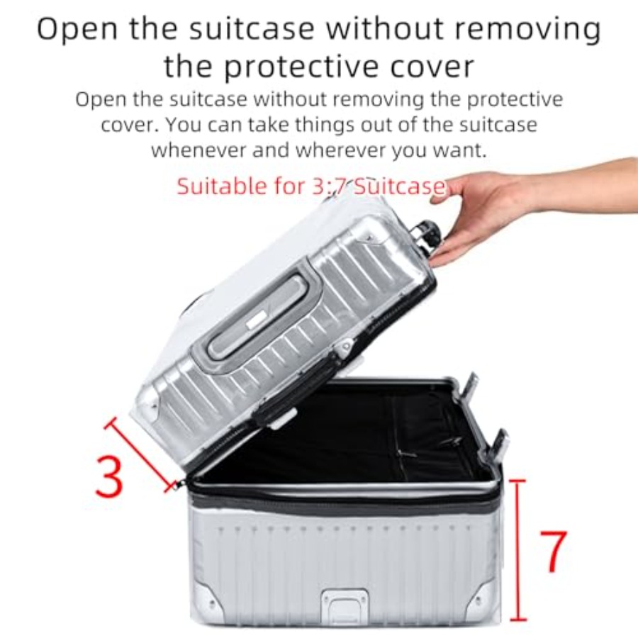 غطاء حقيبة سفر شفاف من فيكي، و - مراجعة Luggage Protective Cover Transparent وسعره