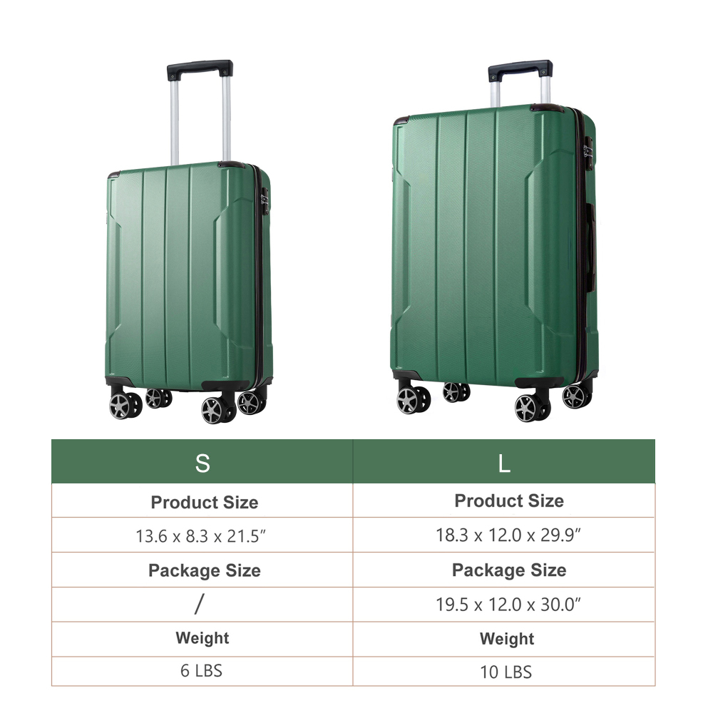 طقم حقائب سفر صلبة قابلة للتوس - مراجعة Expandable Hard Shell Luggage Set وسعره