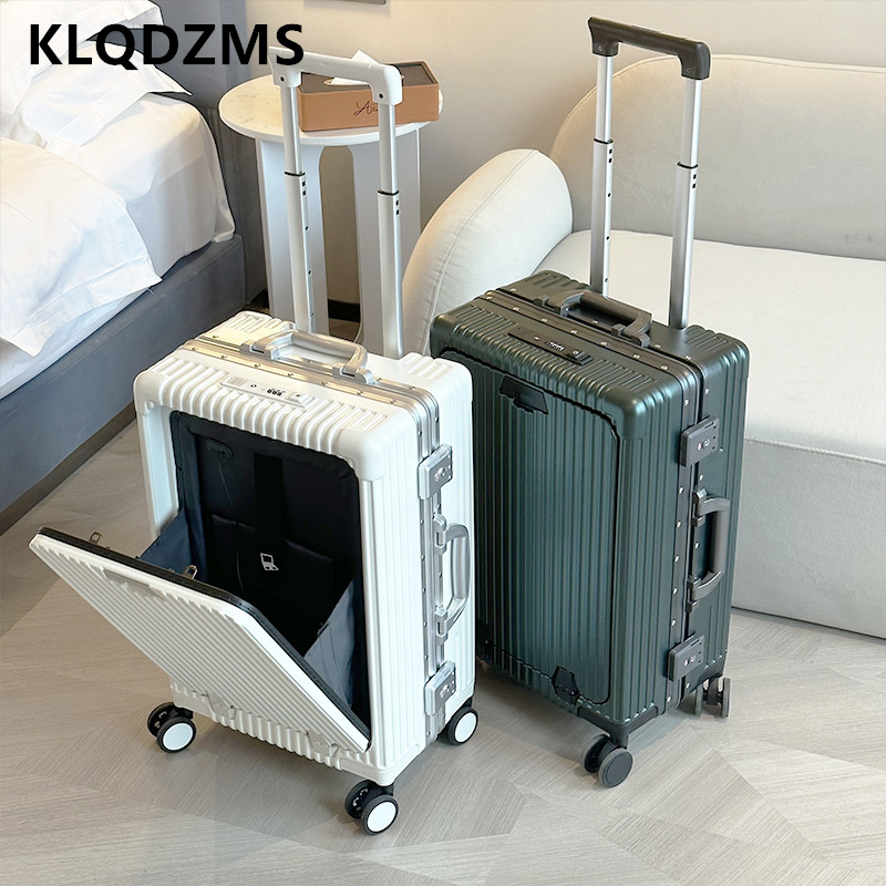 حقيبة سفر KLQDZMS مقاس 18 و20  - مراجعة Front Opening Laptop Luggage 24 Inch وسعره