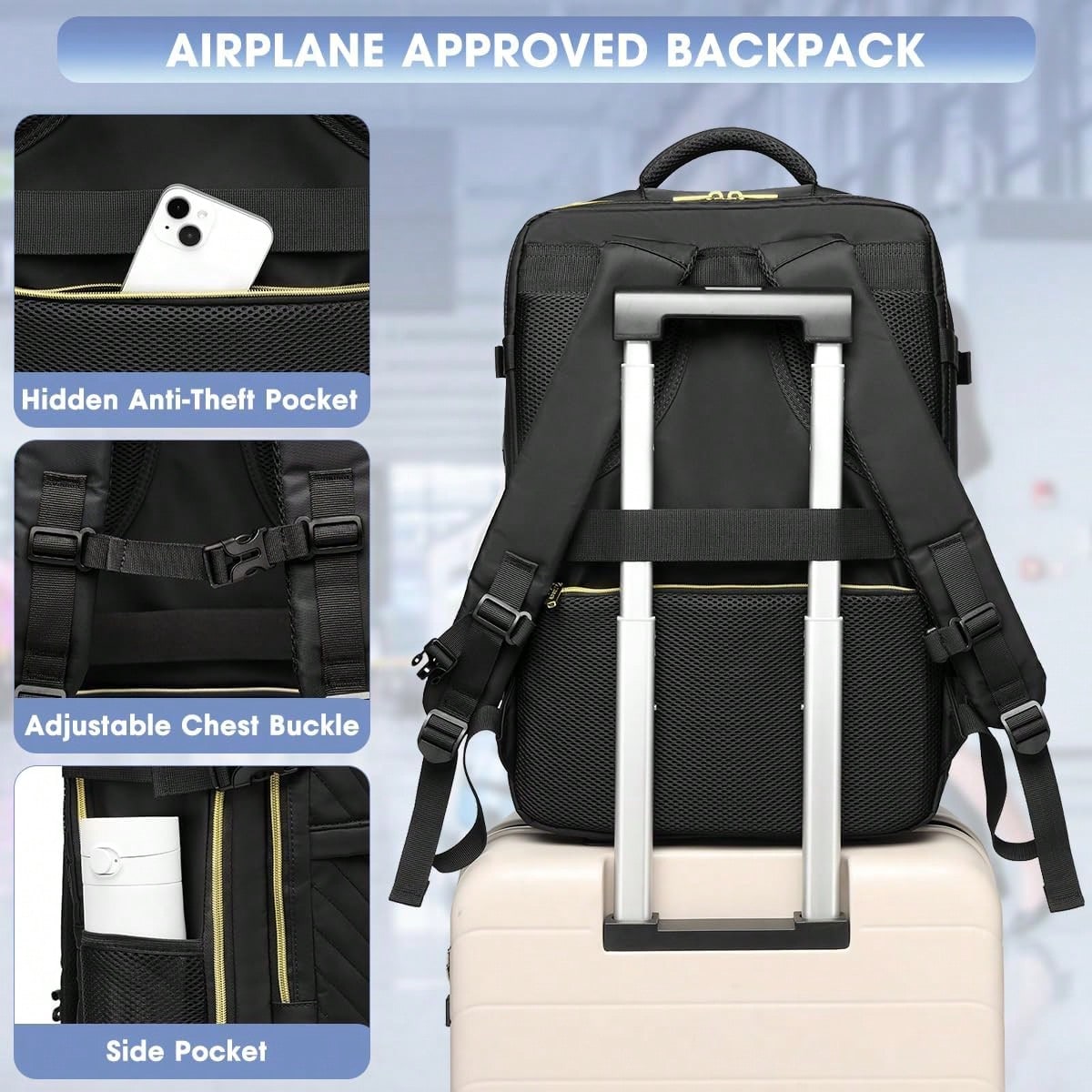 حقيبة ظهر كبيرة للسفر - معتمدة - مراجعة Luggage وسعره