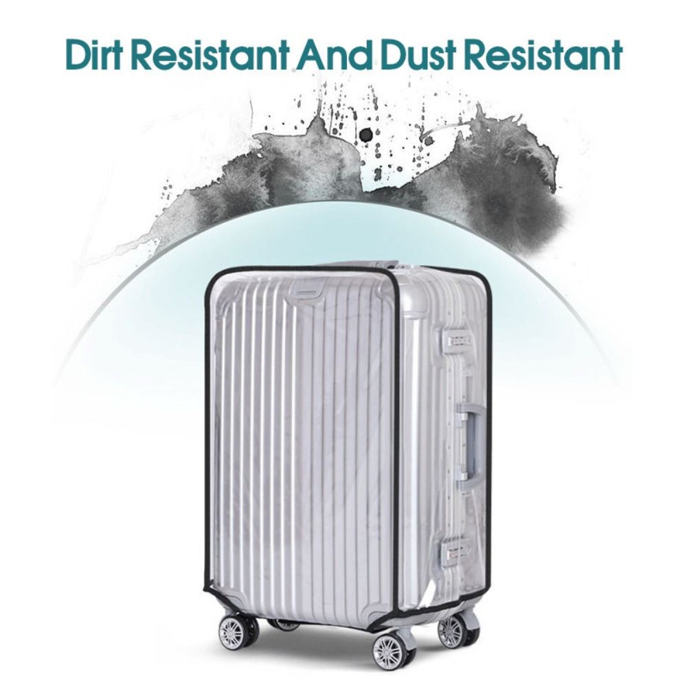 غطاء حقيبة سفر شفاف من مادة PV - مراجعة Waterproof Suitcase Cover Protector وسعره