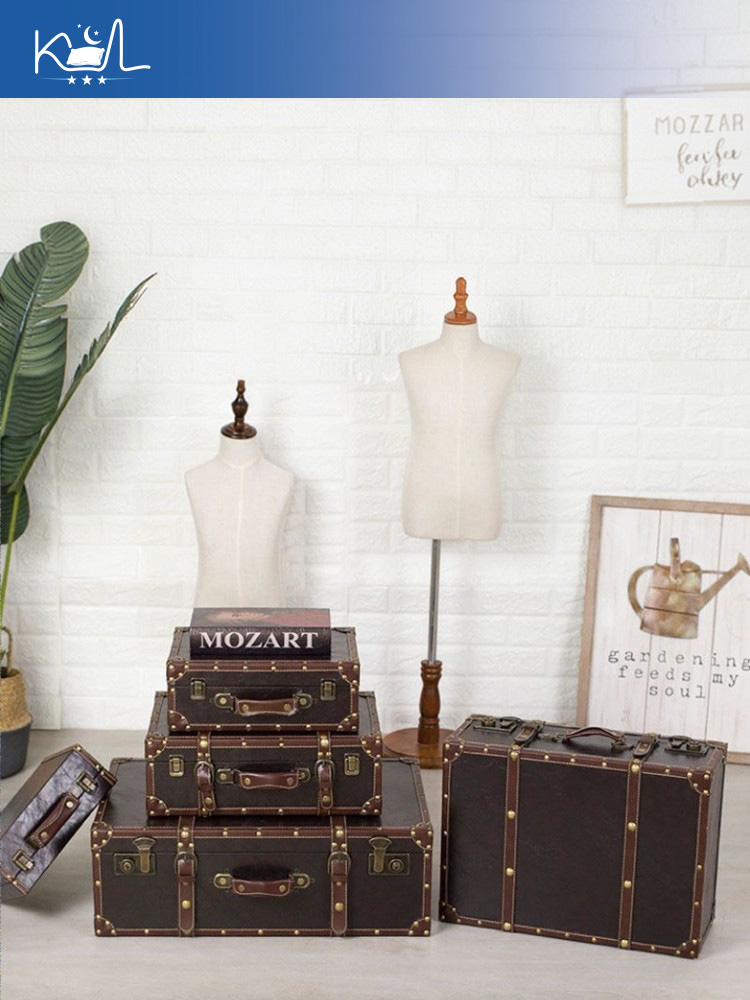 صندوق تخزين على شكل حقيبة سفر  - مراجعة Retro Vintage Trunk Suitcase وسعره