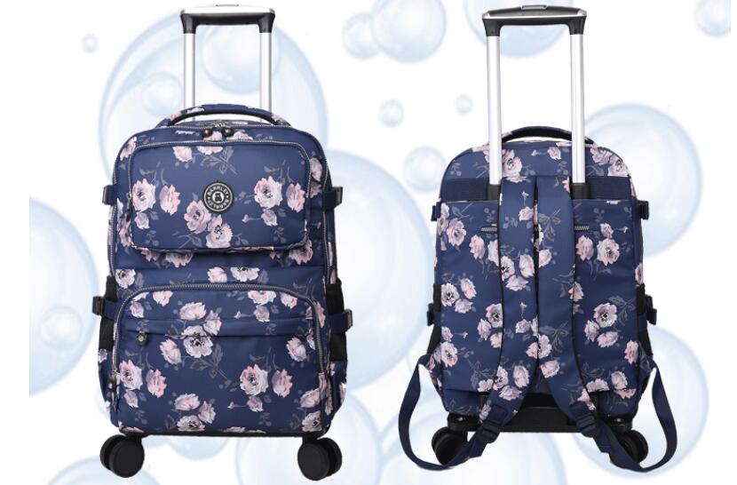 حقيبة سفر نسائية بعجلات ، حقيب - مراجعة Foldable Rolling Luggage Bag وسعره