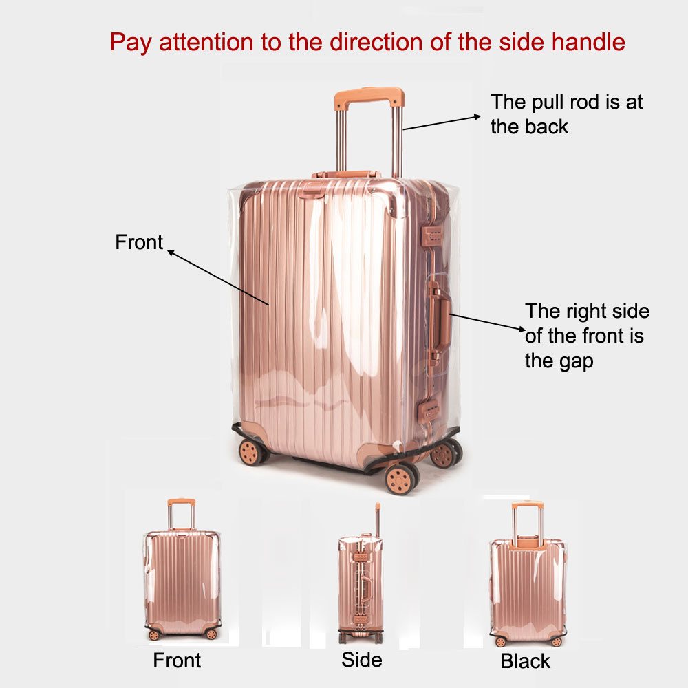 شفاف بولي كلوريد الفينيل غطاء  - مراجعة Luggage Protective Cover Transparent وسعره
