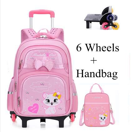مجموعة حقائب ظهر مدرسية متدحرج - مراجعة Foldable Rolling Luggage Bag وسعره