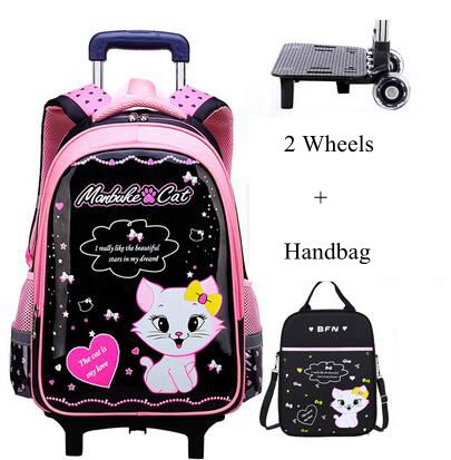 مجموعة حقائب ظهر مدرسية متدحرج - مراجعة Foldable Rolling Luggage Bag وسعره