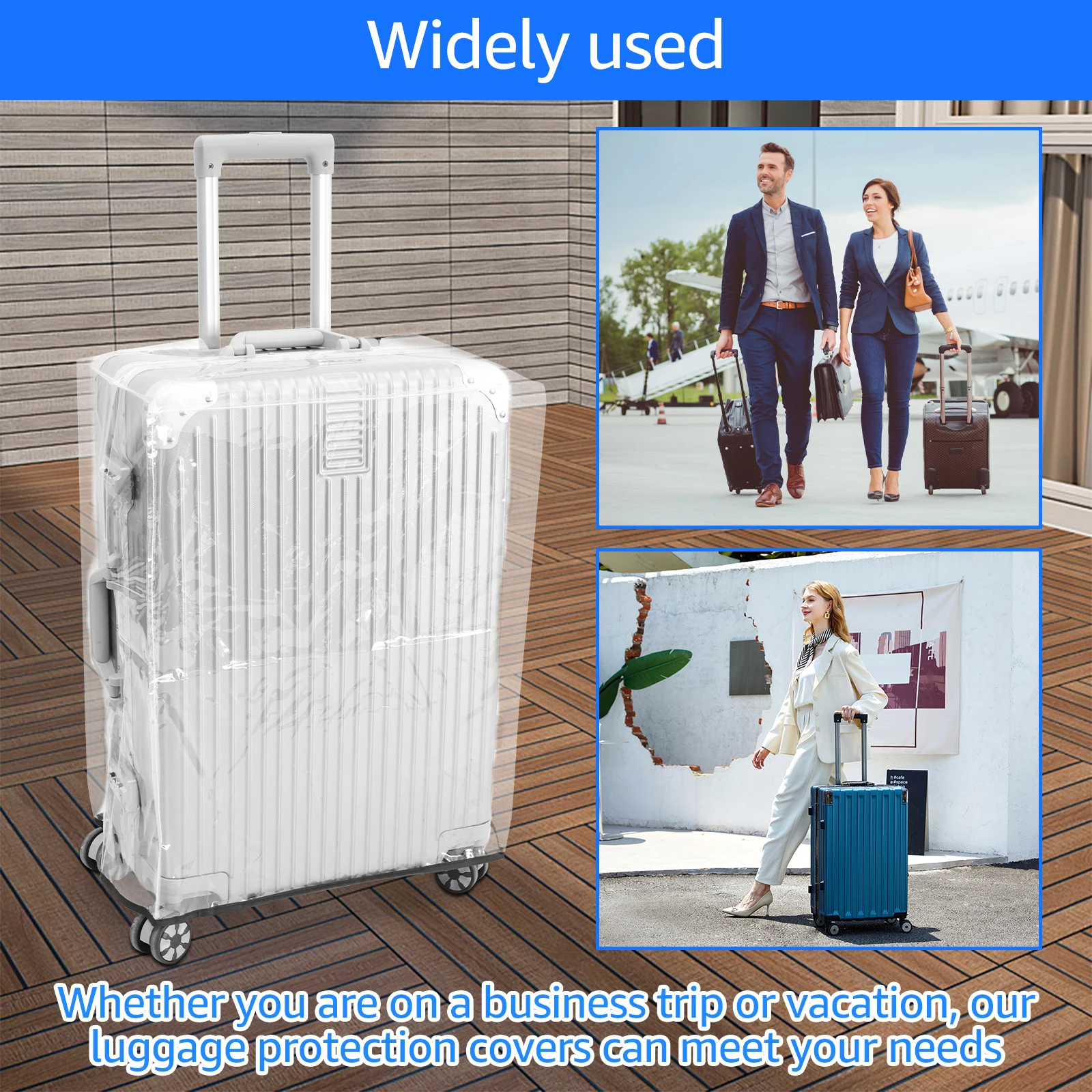 3 قطع غطاء حماية شفاف للأمتعة  - مراجعة Luggage Protective Cover Transparent وسعره