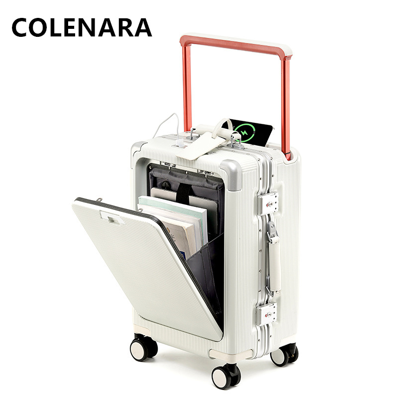 حقيبة لابتوب كولينارا 20 و24 و - مراجعة Front Opening Laptop Luggage 24 Inch وسعره
