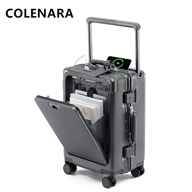 حقيبة لابتوب كولينارا 20 و24 و - مراجعة Front Opening Laptop Luggage 24 Inch وسعره