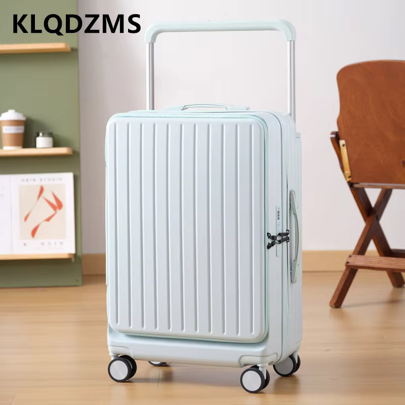 حقيبة سفر KLQDZMS مقاس 20 و22  - مراجعة Front Opening Laptop Luggage 24 Inch وسعره