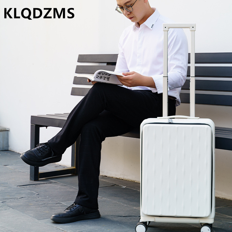 KLQDZMS السفر الأمتعة الجبهة ا - مراجعة Front Opening Laptop Luggage 24 Inch وسعره