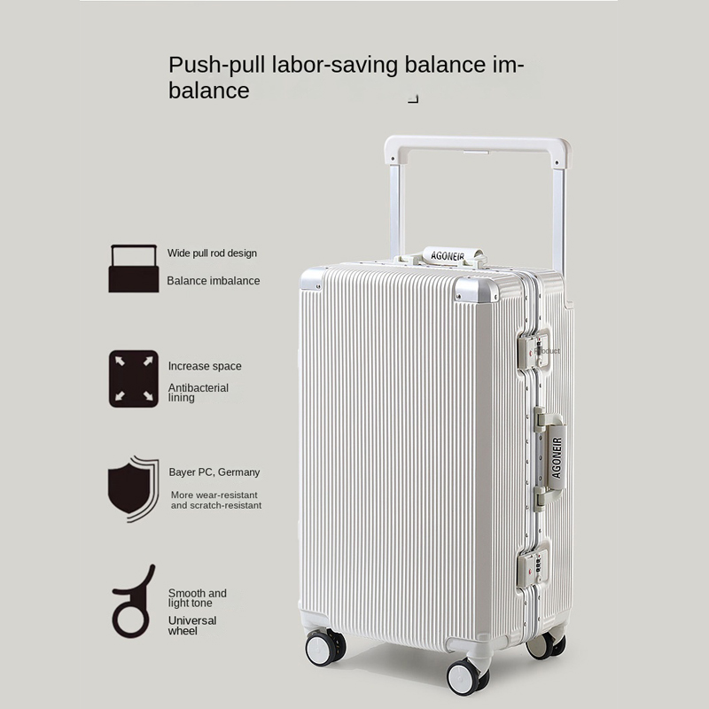 حقيبة بعجلات بإطار من الألومني - مراجعة Aluminum Frame Carry On Luggage وسعره