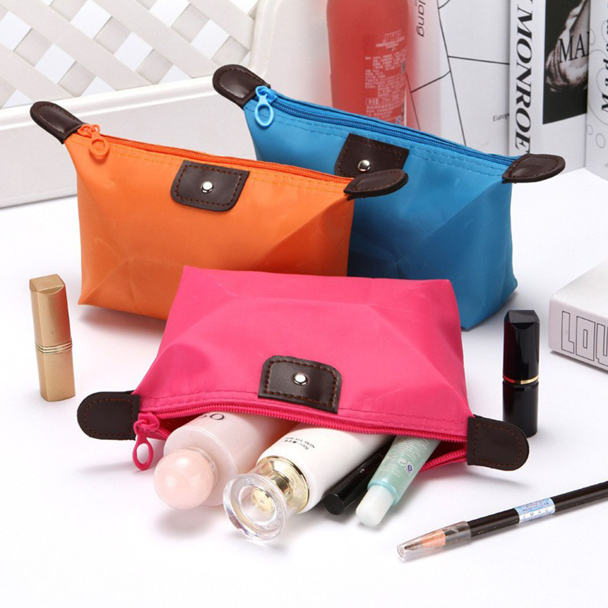 حقيبة تخزين مستحضرات التجميل ل - مراجعة Cosmetic Bags وسعره