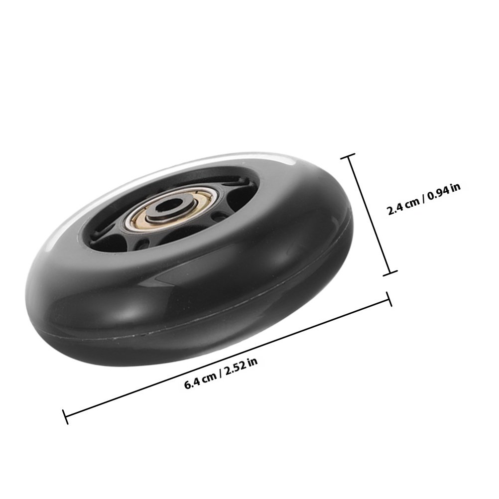 4 قطع عجلات بديلة شفافة للأمتع - مراجعة Silent Replacement Luggage Wheels وسعره