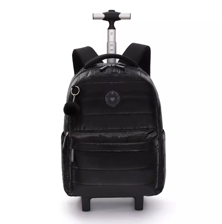 حقيبة ظهر مدرسية بعجلات مقاس 1 - مراجعة Foldable Rolling Luggage Bag وسعره
