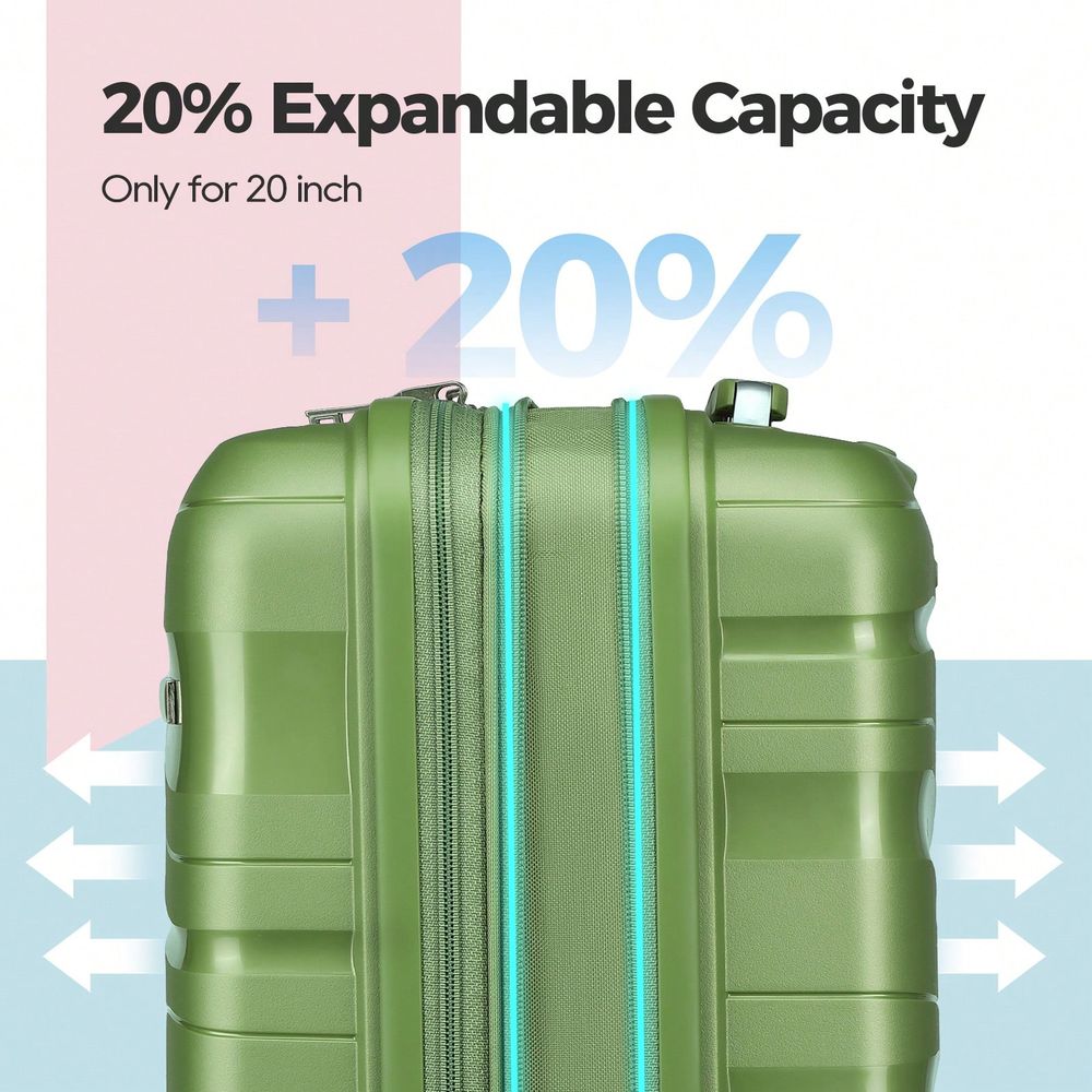 مجموعة حقائب سفر صلبة من 3 قطع - مراجعة Expandable Hard Shell Luggage Set وسعره
