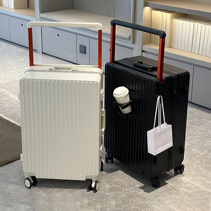 حقيبة جديدة بمقبض واسع على عجل - مراجعة Aluminum Frame Carry On Luggage وسعره