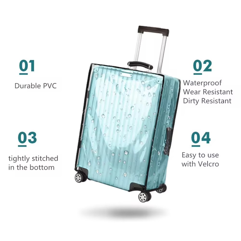 جديد السفر الأمتعة حامي حالة 1 - مراجعة Luggage Protective Cover Transparent وسعره