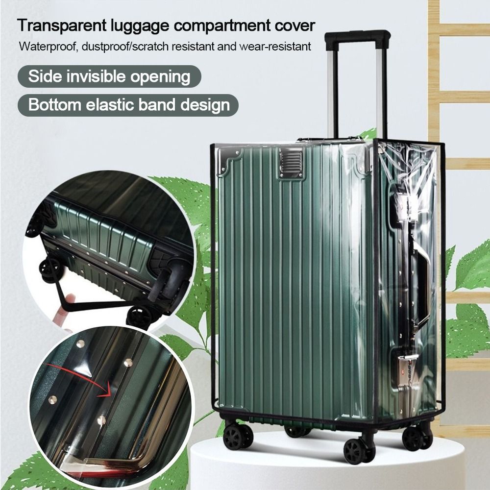 غطاء حماية للأمتعة شفاف بالكام - مراجعة Waterproof Suitcase Cover Protector وسعره