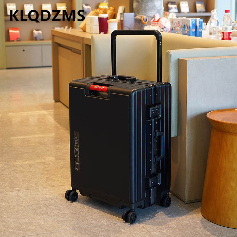 KLQDZMS حقيبة الألومنيوم الإطا - مراجعة Aluminum Frame Carry On Luggage وسعره